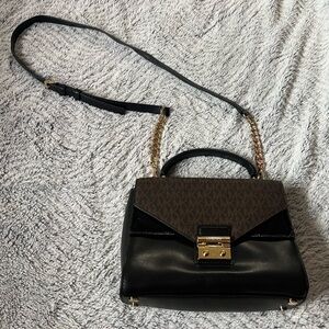 Michael Kors Sloan Leather and Logo Satchel